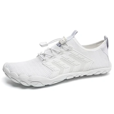 Afbeelding van Waterschoenen voor dames en heren, hardlopen, strand, fitnessstudio, zwemmen, snorkelen, surfen, 15 x wit.