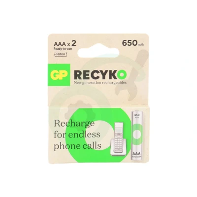 Afbeelding van Gp Batteries Recyko Oplaadbaar Aaa Nimh 650mah