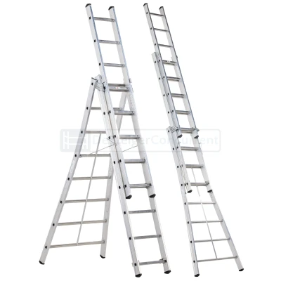 Afbeelding van Altrex 3 delige reformladder Kibo 3x8 sporten