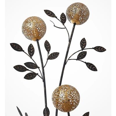 Afbeelding van Lucande vloerlamp 3lichts IJzer H: 160 cm G9 zwart, goud
