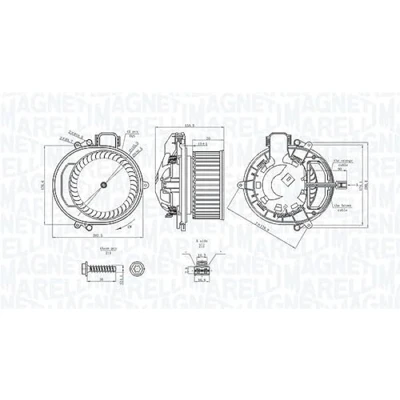 Afbeelding van MAGNETI MARELLI 069412722010 Interieurventilator