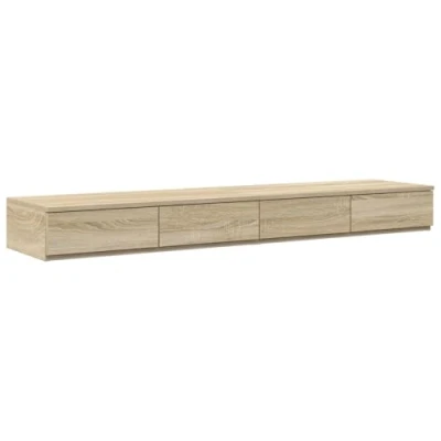 Afbeelding van vidaXL Nachtkastje Sonoma eiken Bewerkt Hout 140 x 36,5 16,5 cm Opslag