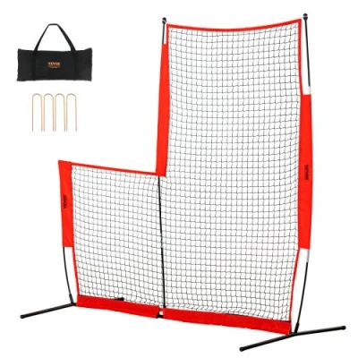 Image de Filet de lancement baseball à écran VEVOR L pour softball cage frappeur 7x7 pieds