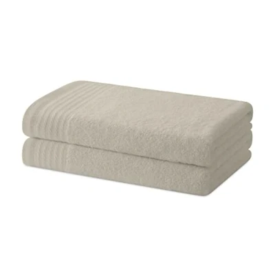 Afbeelding van Degrees home Set van 2 bad of douchehanddoeken Handdoekenset 100% katoen 480 g/m² 130 x 65 cm