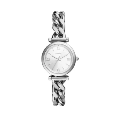 Image de Montre Fossil Carlie analogique en acier inoxydable pour femme, ES4432