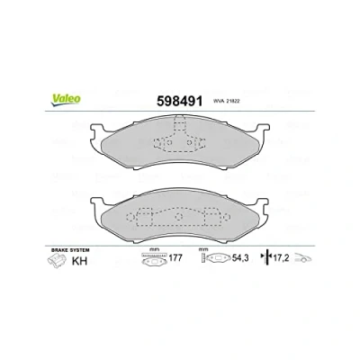 Afbeelding van Valeo Remblokset 598491