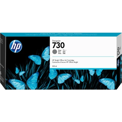 Afbeelding van HP Inktcartridge P2V72A 730 300ml grijs