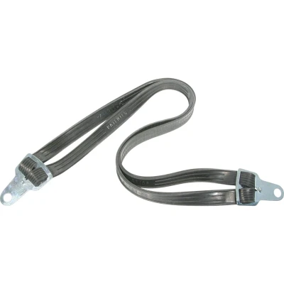 Afbeelding van Snelbinder Bibia rubber met vaste asklem zwart