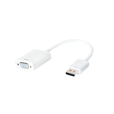 Afbeelding van LogiLink CV0059B Adapter [1x DisplayPort stekker 1x VGA bus] Wit 15.00 cm