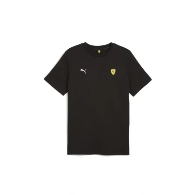 Afbeelding van Scuderia Ferrari Logo T shirt voor Heren, Zwart, Maat L PUMA