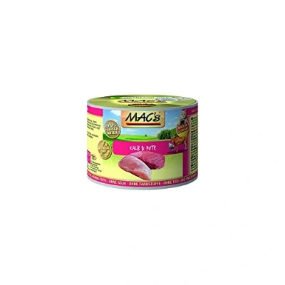 Afbeelding van 6x800g Kalf &amp; Kalkoen MAC&#039;s Kattenvoer