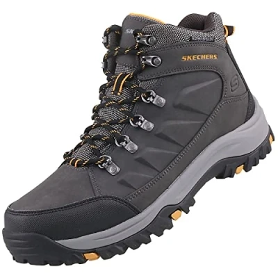 Afbeelding van Skechers Relment Veterboots, Heren, Maat: 45, Char Textiel/ synthetisch