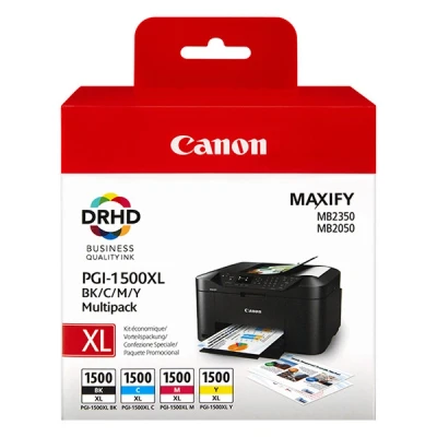 Image de pack de 4 cartouches d&#039;encre canon pgi 1500 xl