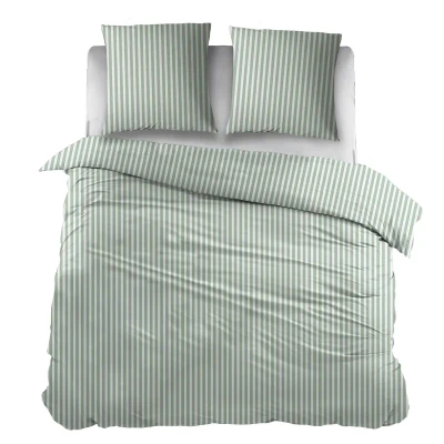Afbeelding van Snoozing Carine Dekbedovertrek Tweepersoons 200x200/220 cm Green