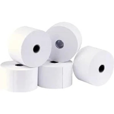 Afbeelding van Exacompta Ref. 43807E Set van 5 kassabonnen breedte 80 mm x diameter 72 boorhouder 12 1 thermische laag 48g/m² zonder BpA Metratie (+ of 2m) : 76 m Wit
