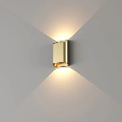 Afbeelding van Artdelight Wandlamp Diaz Small H 15 cm goud
