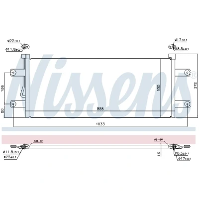 Afbeelding van Nissens Airco condensor 940264