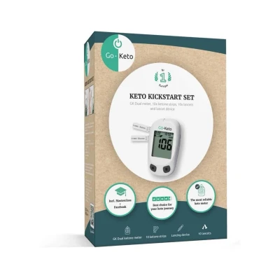 Afbeelding van Go Keto ketonen Glucose Meter Kickstart Set (incl. 10 strips)