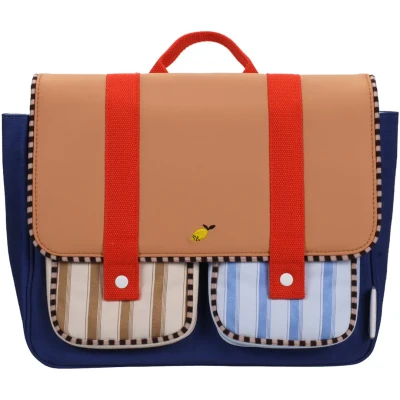 Afbeelding van Sticky Lemon Schoolbag/Boekentas Wonders Jane Beige + Ned Blue