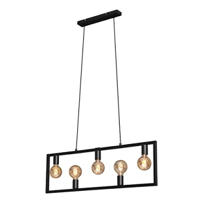 Afbeelding van Briloner Leuchten KOTAK hanglamp 4028 055 5 flams lichtbron niet inbegrepen max. 40 W IP20 98 x 6 150 cm