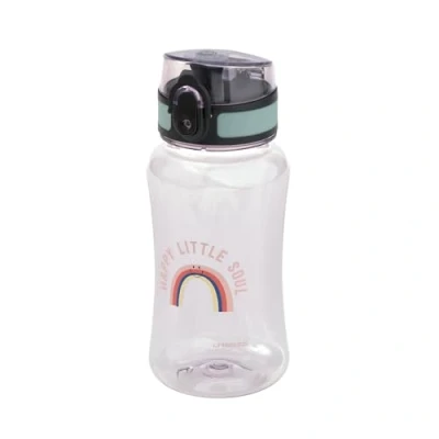Image de LÄSSIG Gourde pour enfant, 420 ml, sans BPA, anti fuite, petite bouteille l&#039;extérieur, motif arc en ciel