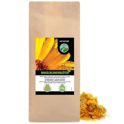 Afbeelding van Infusie van goudsbloembloemen (250 g), goudsbloembloemen, goudsbloemthee, oranje calendula, zacht gedroogde bloemen, 100% zuiver en natuurlijk, goudsbloemthee