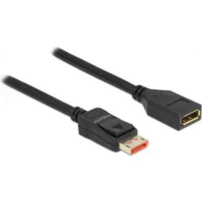 Afbeelding van Premium DisplayPort verlengkabel met DP_PWR versie 1.4 (5K/8K 60Hz) / zwart 1 meter