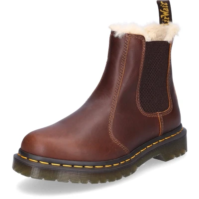 Afbeelding van Dr. Martens 2976 Leonore Korte laarzen, Dames, Maat: 39, Butterscotch orleans Leer