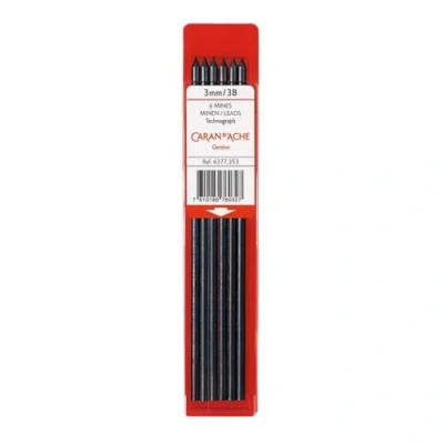 Afbeelding van Caran d&#039;Ache Set van 6 grafietvullingen 3 mm