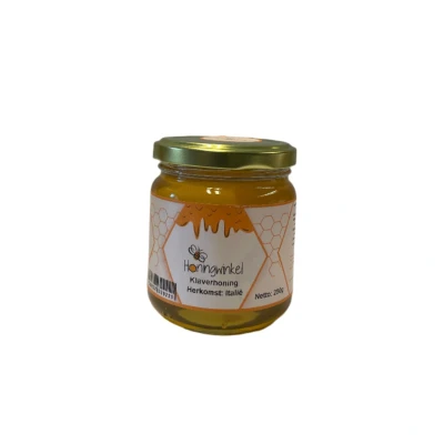 Afbeelding van Klaverhoning Italië 250g (vloeibaar) Honingwinkel