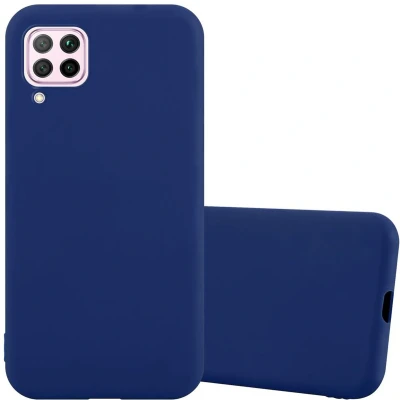 Afbeelding van Cadorabo Hoesje geschikt voor Huawei NOVA 6 SE / P40 LITE 7i in CANDY DONKER BLAUW Beschermhoes gemaakt van flexibel TPU silicone Case Cover