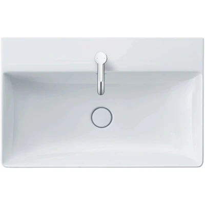 Afbeelding van Duravit DuraSquare meubelwastafel wit (80 x 47 cm) 1 kraangat, zonder