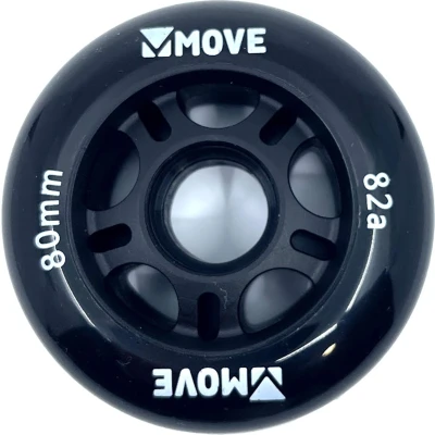 Afbeelding van Move 84mm82A Inline Skatewielen 4 pack Zwart Skate Accessoires