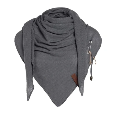 Afbeelding van Knit Factory LOLA Sjaal, Dames, Maat: One Size, Med grey