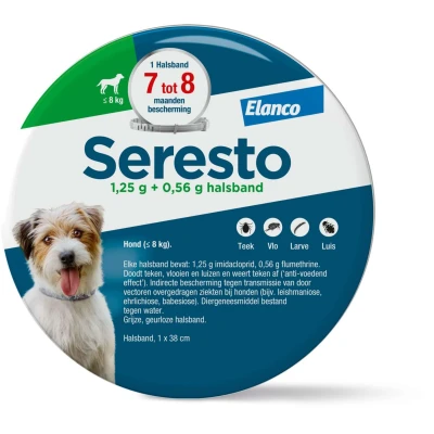 Afbeelding van Bayer Seresto Teken En Vlooienband Kleine Hond TOT 8 KG 38 CM