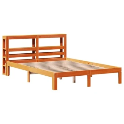 Afbeelding van vidaXL Bedframe zonder matras massief grenenhout wasbruin 120x200 cm