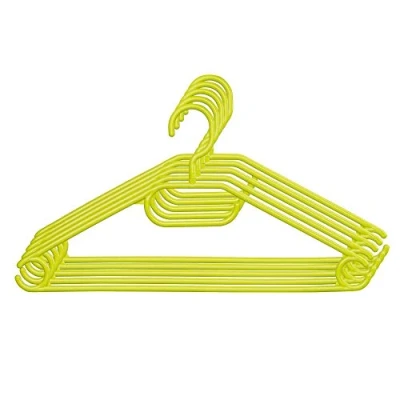 Afbeelding van KADAX 5 stuks kleerhangers van kunststof, 360 graden draaibare haken, getande schouders, broekstang, ruimtebesparend, antislip, voor overhemd, broek, rok, jas, groen