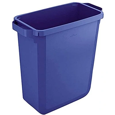 Afbeelding van Durable 1800496040 Durabin afvalemmer 60 liter, levensmiddelen, met handgrepen, blauw
