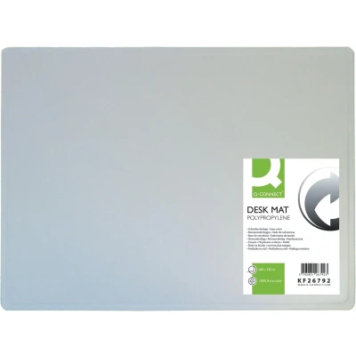 Afbeelding van Q connect Onderlegger, Ft 53 X 40 Cm, Transparant Onderlegger