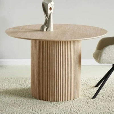 Afbeelding van Milton &amp; Oldbrook Eettafel Ø 120 cm Tornio Zand