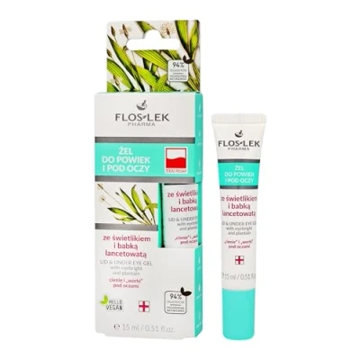 Afbeelding van Floslek Ooglid en oogcrème Met ogentroost weegbree 15ml