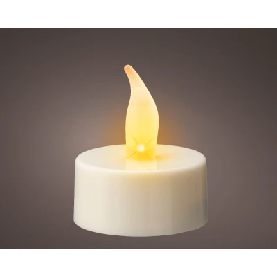 Afbeelding van Lumineo LED waxinelichtjes 12x st wit met afstandsbediening