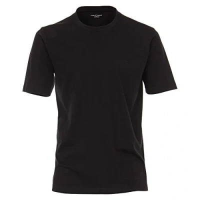 Afbeelding van Casa Moda T shirts (2 Pack) O neck zwart Maat XXXL