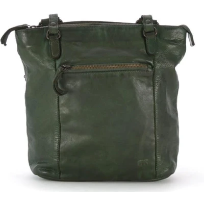 Afbeelding van Bear Design Sandy Leren Schoudertas / Rugtas Groen