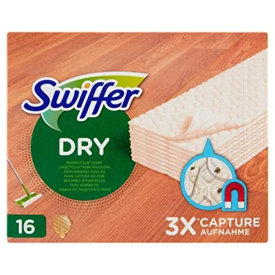 Afbeelding van Swiffer Dry Stofwisdoekjes houten vloer doosje a 16 stuks