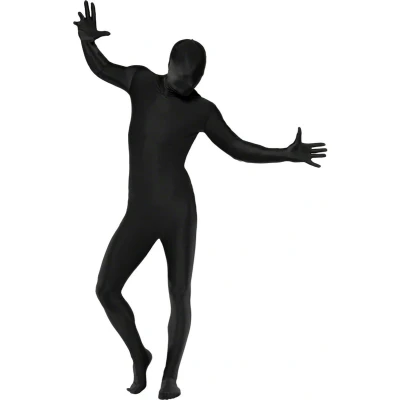 Afbeelding van Second skin kostuum Morphsuit Zwart Maat M Geschikt tot 1.78m