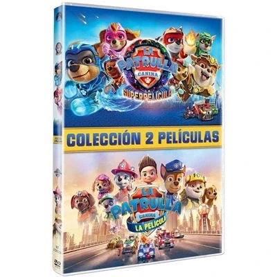 Image de PAW Patrol : La Pat&#039; Patrouille Coffret (Paw Patrol) / Pack 2 peliculas (DVD): Pelicula (The Movie) + Superpelicula Mighty (DVD)