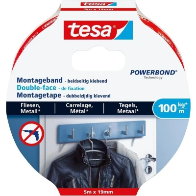Afbeelding van tesa ULTRA STRONG 77747 00000 00 Montagetape Powerbond Wit (l x b) 5 m 19 mm 1 stuk(s)