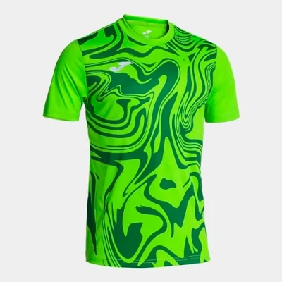 Afbeelding van Sports T shirt Joma Lion Ii Black Fluor Yellow, Xs