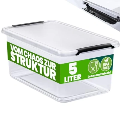 Afbeelding van DEUBA Opbergbox 5l BPA Vrij Stapelbaar 30x20x12cm